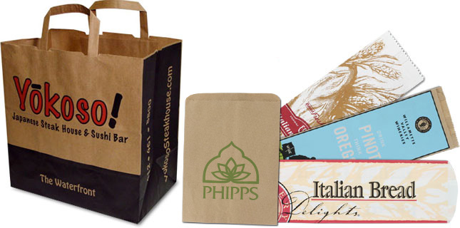 Custom Paper Shopping and Bakery bags